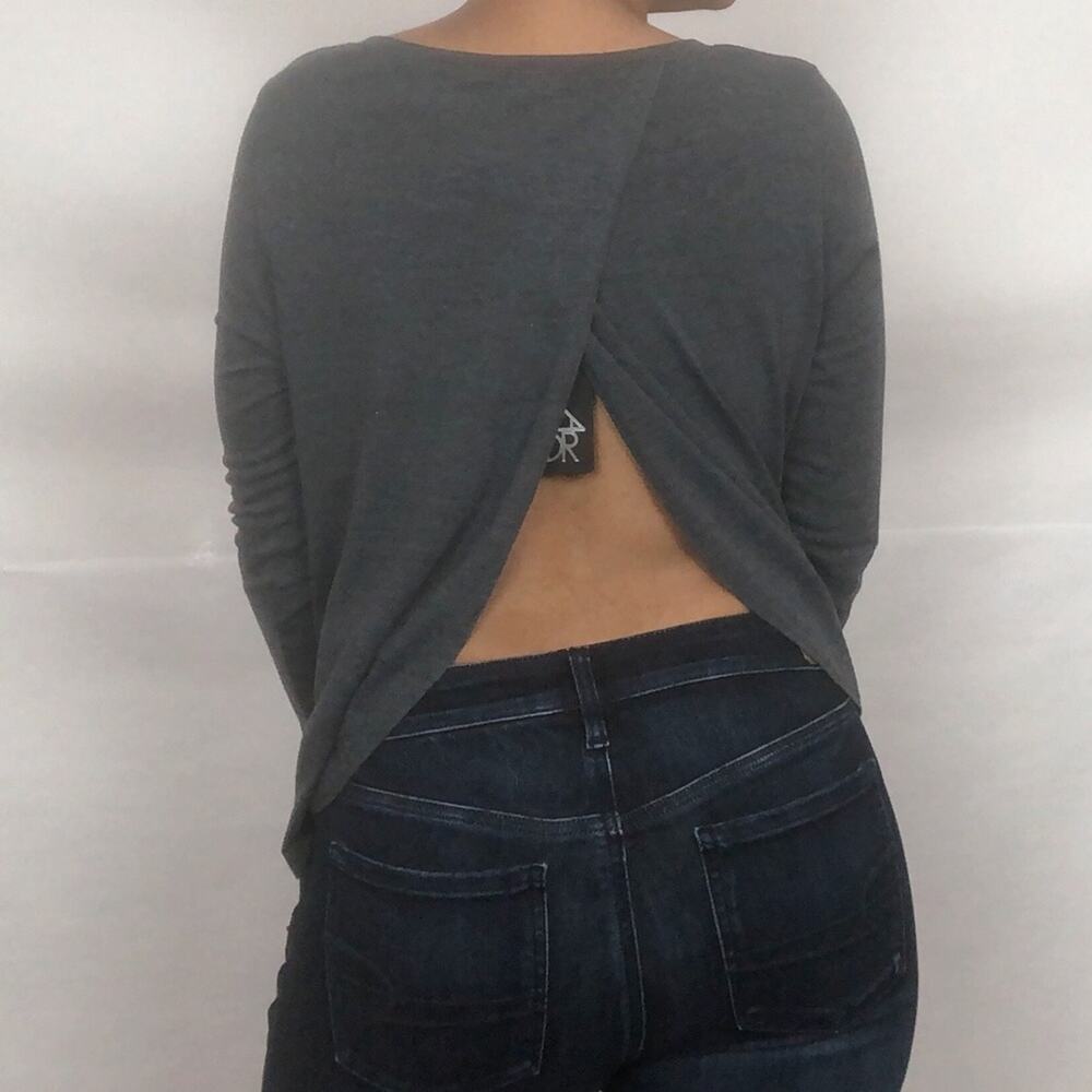 Chaser‎ Tulip Back Triblend Jersey Long Sleeve Tee